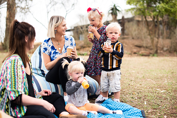 family picnic at Tala Collection Game Reserve